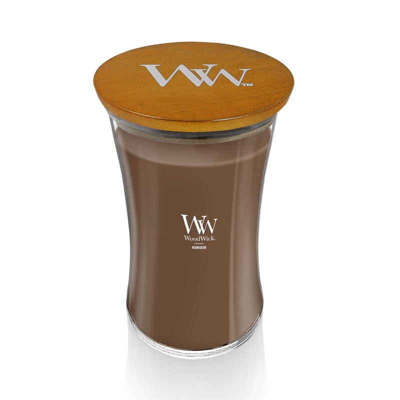 WoodWick Humidor Gifts for Women and Men, 21.5 oz Large Hourglass Candle with Crackling Wick - Image 2